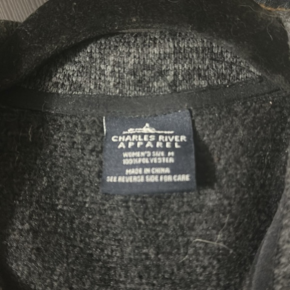 Charles River Apparel Grey Pullover M - Picture 3 of 4
